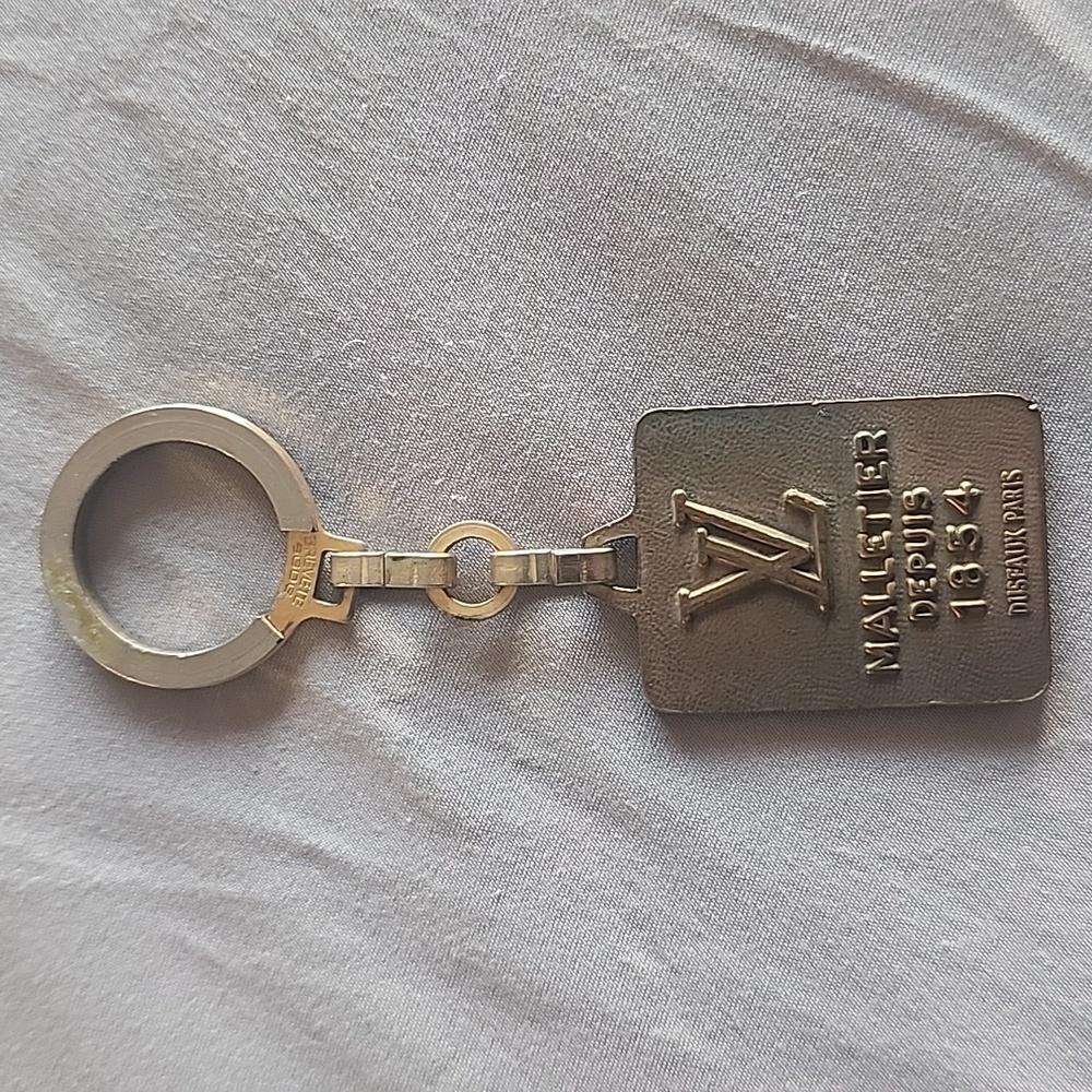 Louis Vuitton Brass Rose Gold Silver Voulez Voyage Keychain Bag Charm - Picture 3 of 8